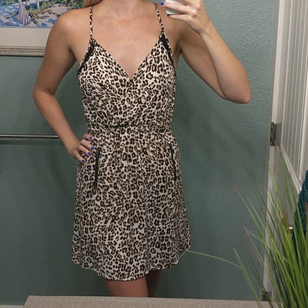 Cheetah Print Razor Back Dress